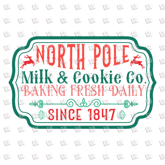 North Pole Cookie Co. - Holidays - DTF Transfer
