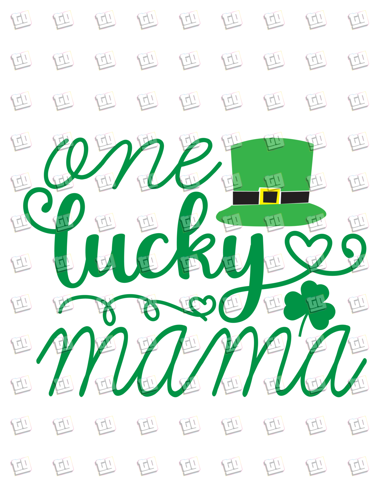 One Lucky Mama - St. Patrick's Day - DTF Transfer