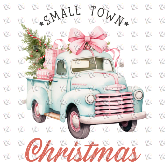 Small Town Christmas Tree Truck - Holidays - DTF Transfer
