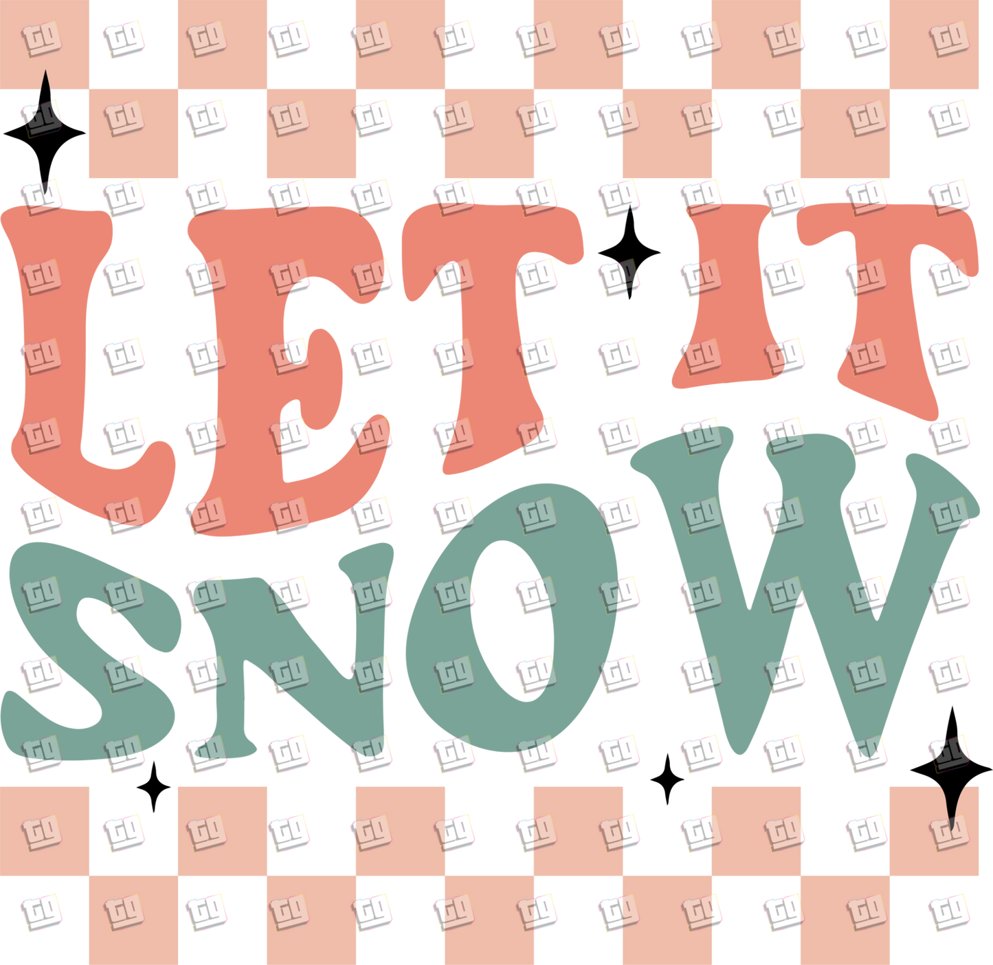 Let It Snow - Holidays - DTF Transfer