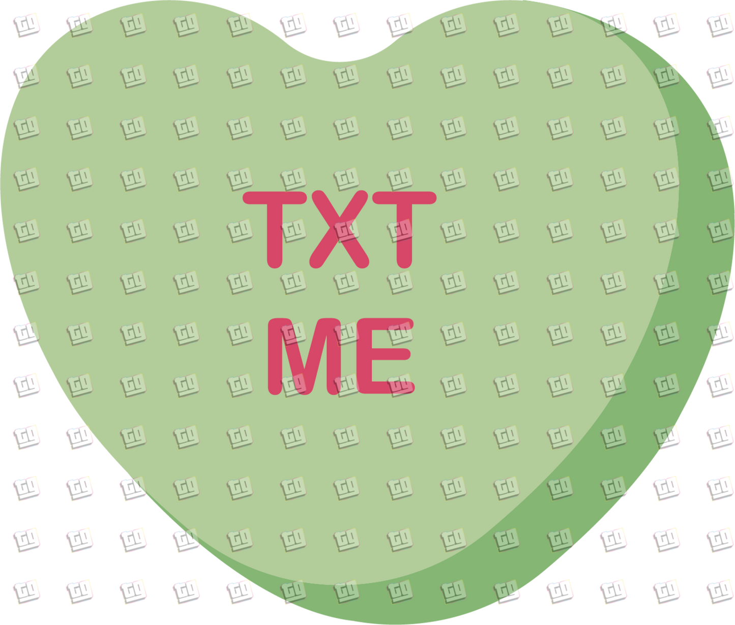 Text Me Candy Heart - Valentines - DTF Transfer
