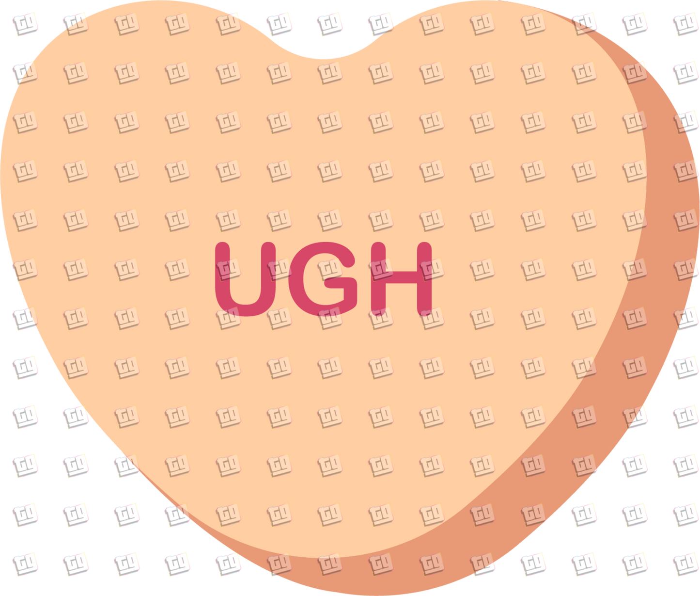 Ugh Candy Heart - Valentines - DTF Transfer